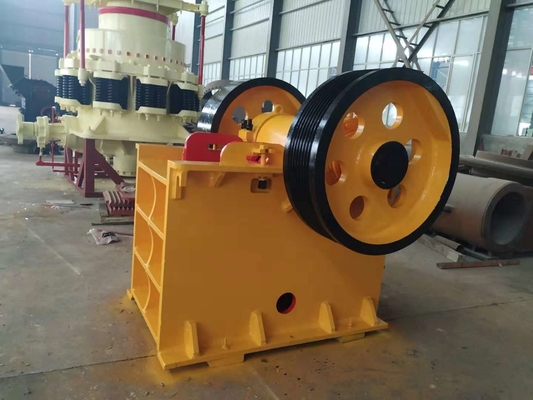 Máquina de la trituradora de mandíbula de la arena del cuarzo, equipo fijo de la trituradora de la explotación minera de la roca del conjunto completo