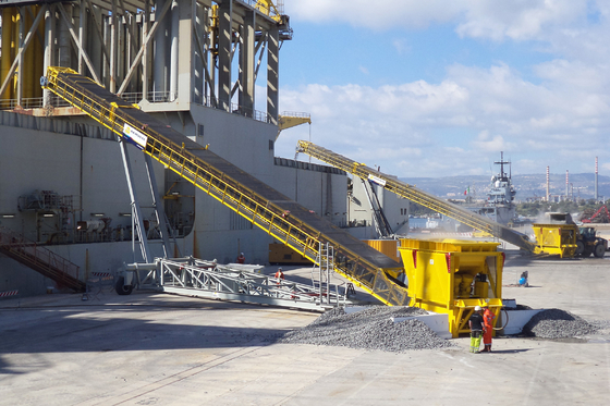 Función multi que apila la descarga a granel del cargamento del portador de la nave del transportador de correa de transferencia B650