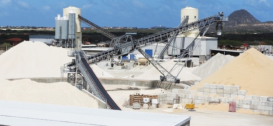 Banda transportadora B1400 11Kw de la explotación minera modular TD75 de par en par de goma para la trituradora de piedra