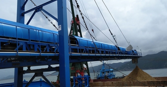 Correa ancha de transferencia de correa del transportador de hierro del mineral del cemento móvil de larga distancia del carbón