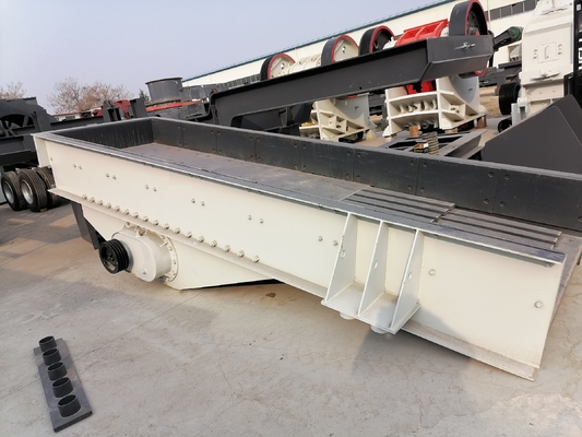 Acero de carbono que vibra el alimentador del grisáceo del Vibro de Pan Feeder ZSW420*110
