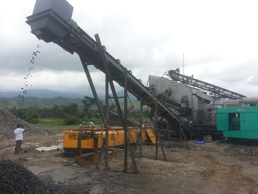 Máquina machacante portátil de la construcción de la trituradora de la planta de PEW1100 300Kw en la explotación minera y la mina