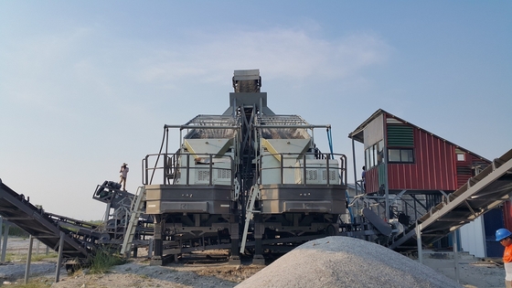 Máquinas móviles de la trituradora del cemento del mineral de hierro de la mina de cobre de la trituradora del bloque de cemento 130 TPH