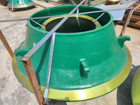 Trazador de líneas del cuenco de la trituradora del cono de Mn18cr2 CH430, piezas del desgaste de la trituradora de la explotación minera del cono de la alimentación