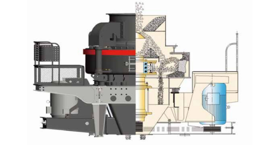 máquina del fabricante de la arena de 160Kw 540 TPH, impactador vertical del eje de la piedra VSI del cuarzo