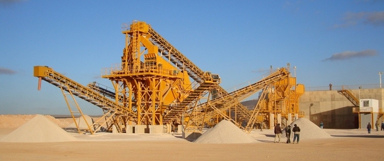 Banda transportadora B1400 11Kw de la explotación minera modular TD75 de par en par de goma para la trituradora de piedra