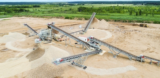 Transportador de correa de transferencia del cordón de Teel del carbón 7.5kW fijado excursionista - 250kW