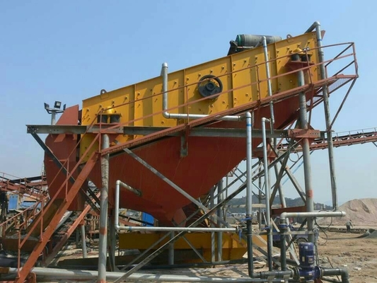 Máquina vibratoria de la vibración de la eficacia alta del tamiz linear de la pantalla para la planta concreta de los agregados