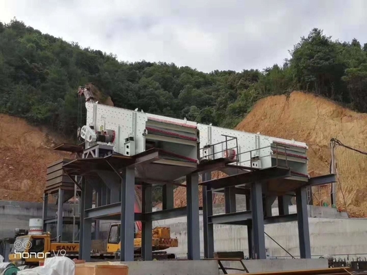 Máquina vibratoria de la vibración de la eficacia alta del tamiz linear de la pantalla para la planta concreta de los agregados