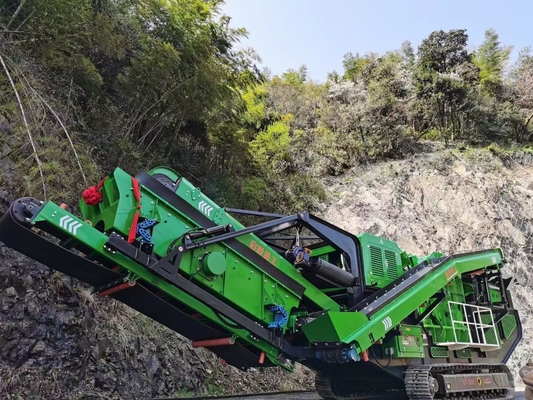 279Kw trituradora portátil minera de la roca del mandíbula del centro del machacamiento y de cribado de 230 t/h